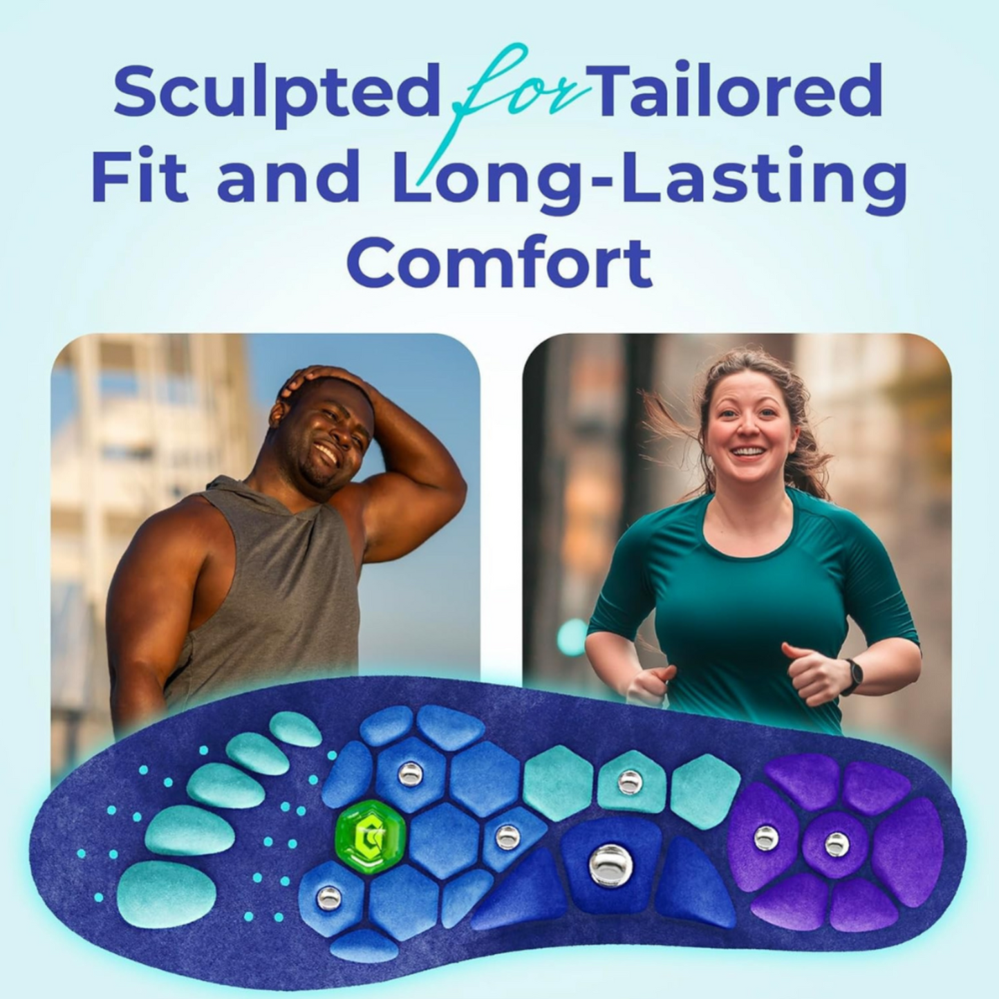 AcuStride Magnetic Acupressure Insoles